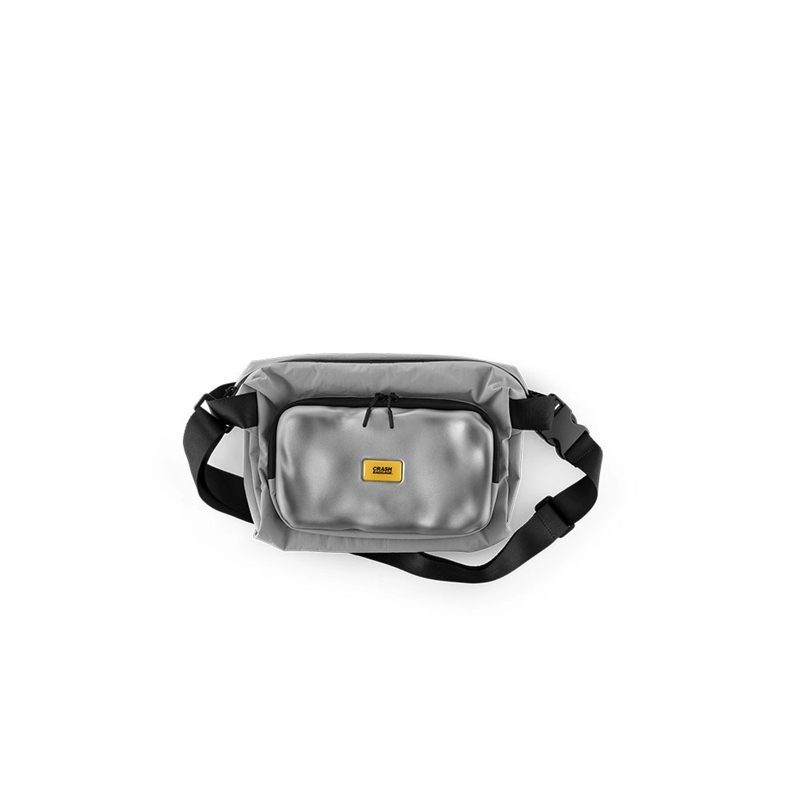 CRASH CROSSBODY 輕撞擊斜背包 極光銀側面產品展示