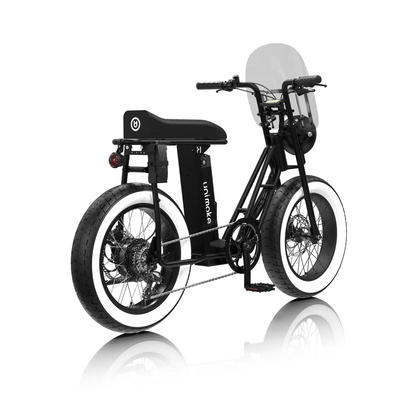 Unimoke 風切造型組多角度展示細節配件與外觀設計，展現潮流與機能兼具的騎乘魅力。