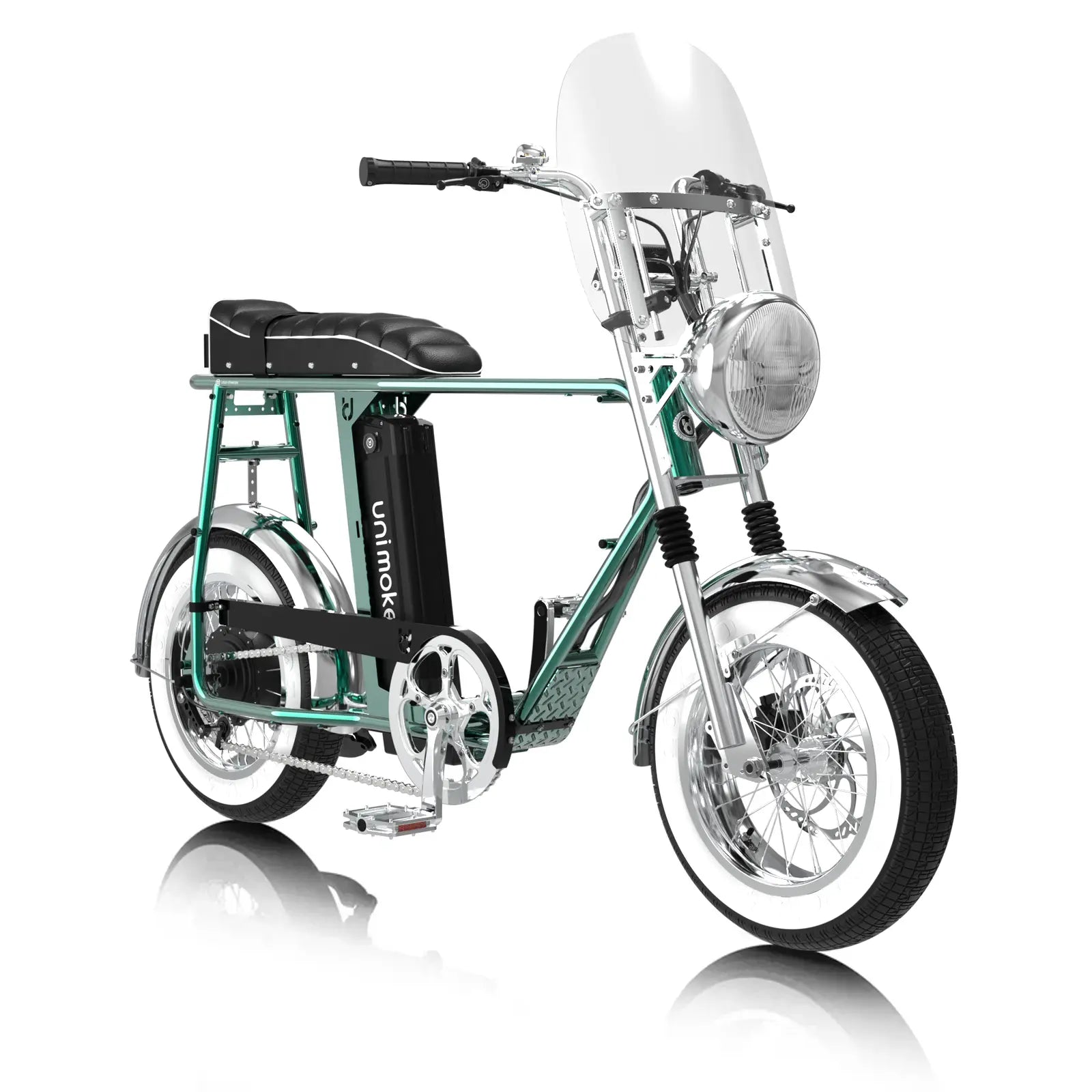 Unimoke minibike / miniswing 追風旗艦組為 16 吋專屬升級配件套組，大幅上升騎乘舒適度，兼具實用度與外型