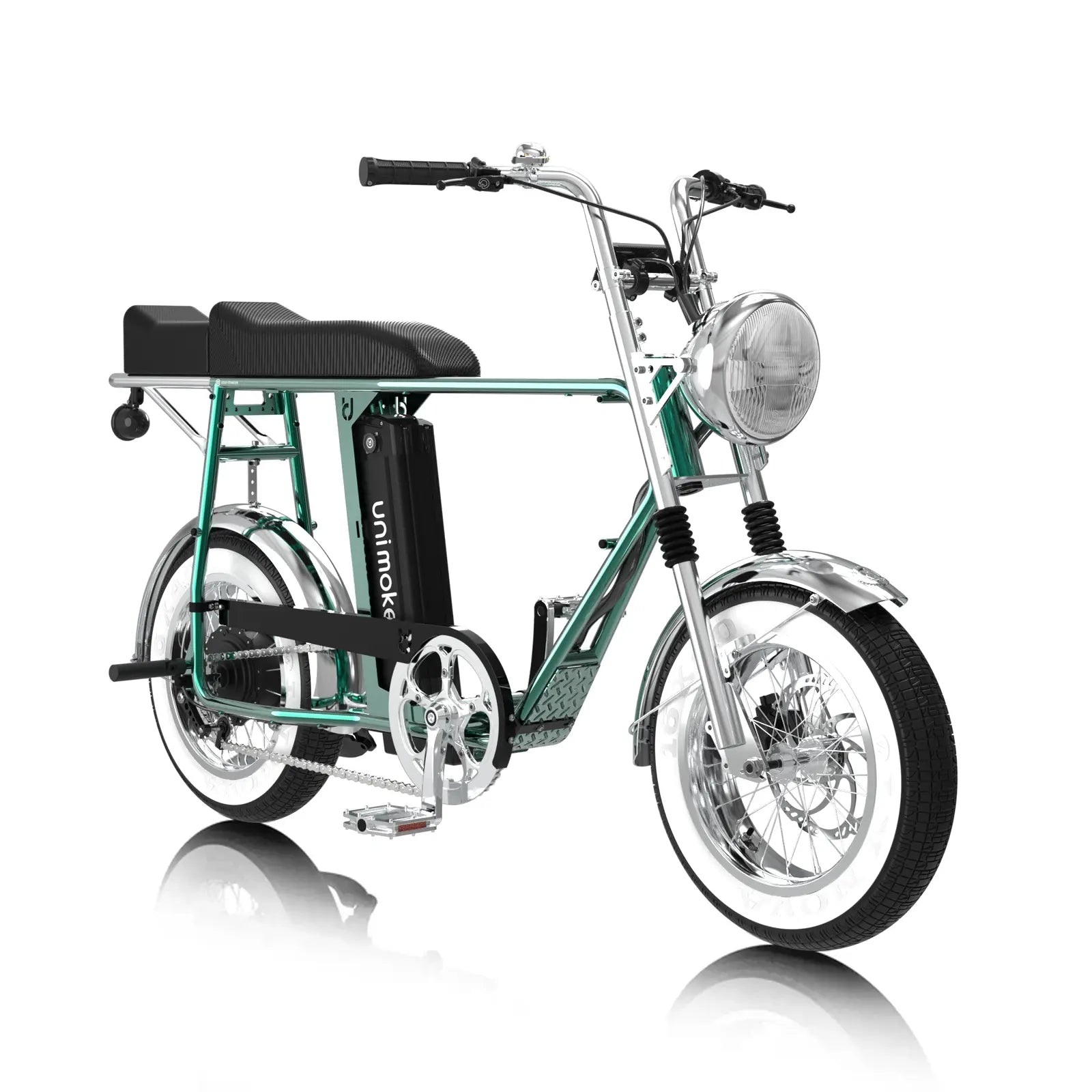 Unimoke minibike / miniswing 同行雙人組，適合日常雙人通勤與城市移動，讓每一次同行騎乘更穩定舒適