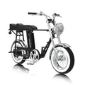 Unimoke minibike / miniswing 同行雙人組，結合復古越野頭燈、泥除、鏈蓋、後車尾燈、加長後座椅墊與鋁合金火箭筒