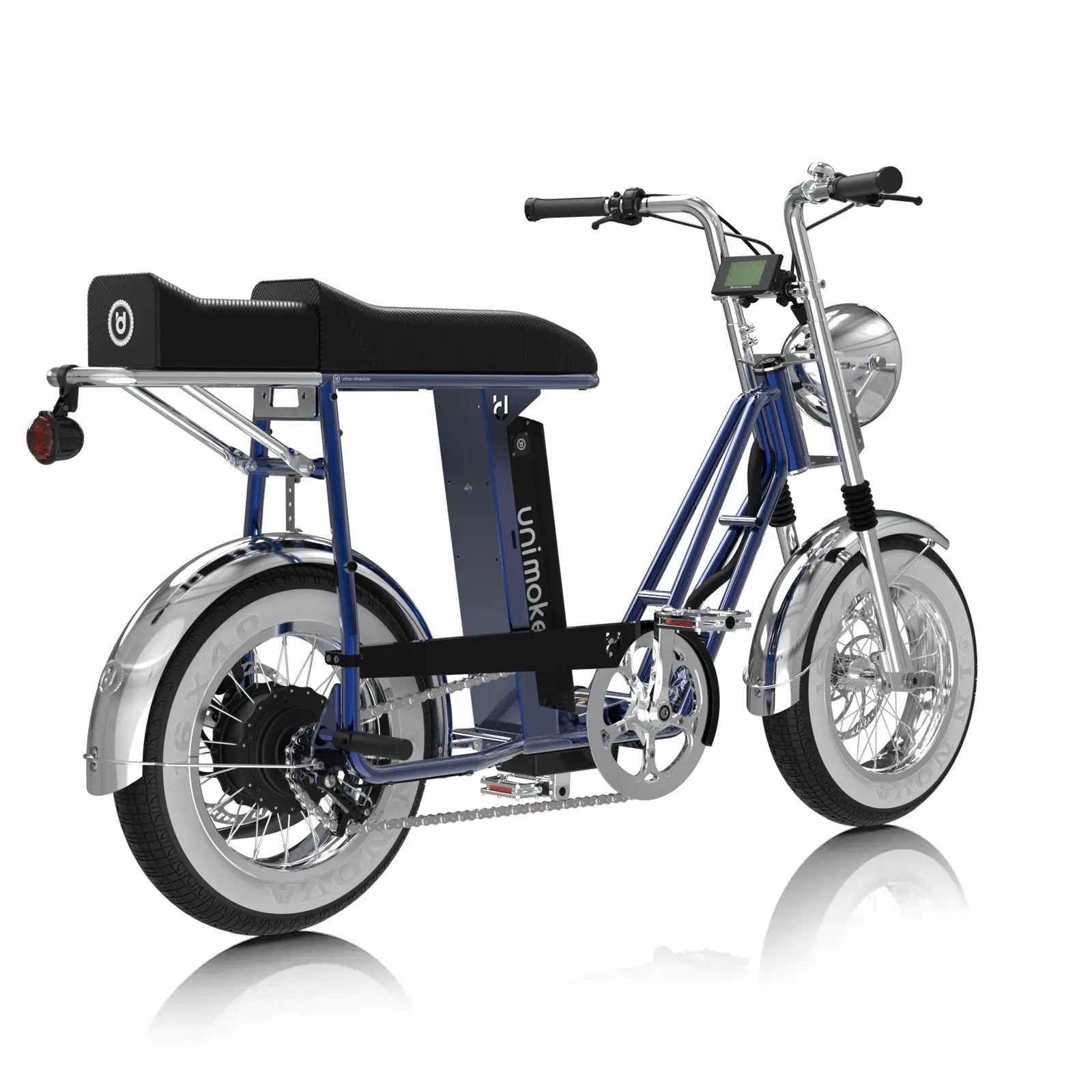 Unimoke minibike / miniswing 同行雙人組演繹復古街頭與日常通勤風格。