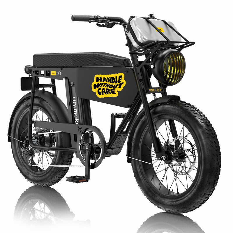 Urban Drivestyle Unimoke MK x Crash Baggage 聯名電輔車，黑黃配色城市電動自行車限量版