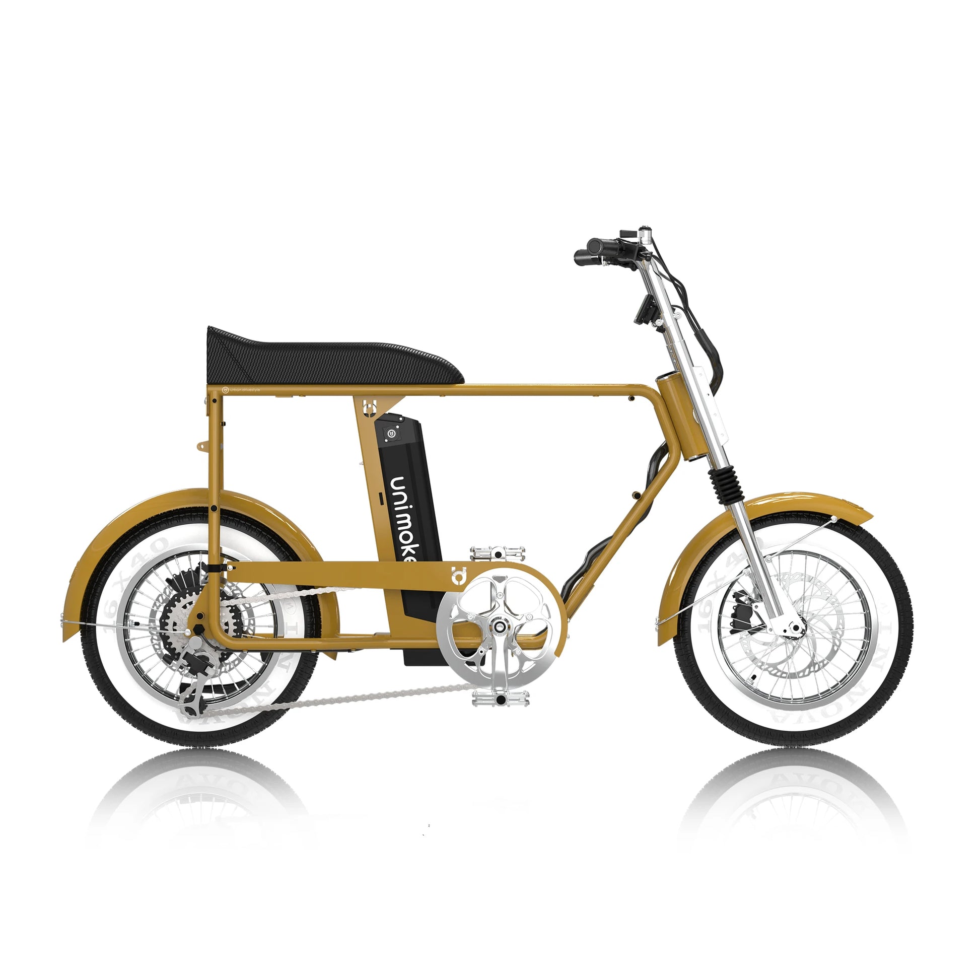 Unimoke minibike 席勒泥限量塗裝搭配復古風格車架設計