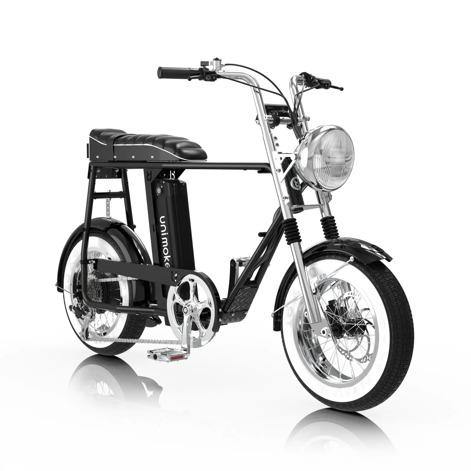 珍珠黑 minibike / miniswing 泥除組，亮面質感提升車身外觀