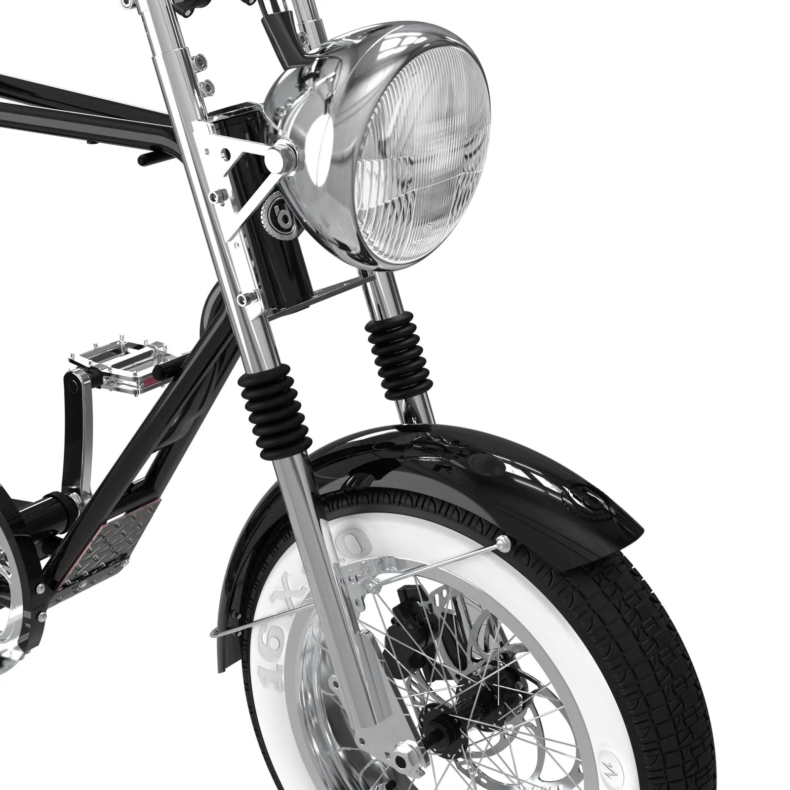 珍珠黑 minibike / miniswing 泥除組，兼具防護與時尚設計