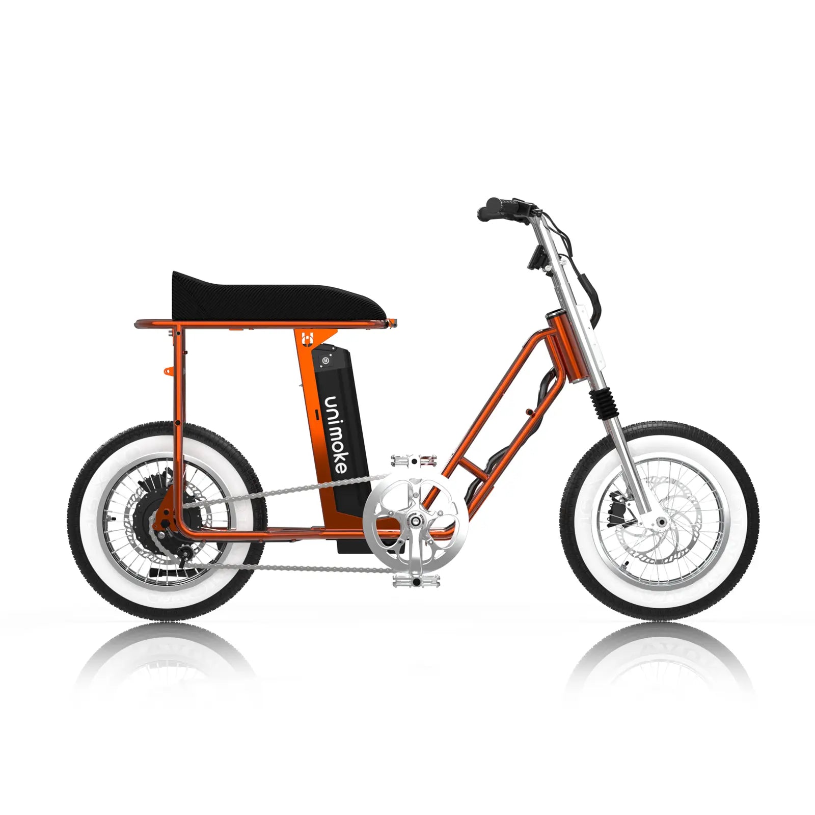 Unimoke miniswing 清漆火焰橘適合全身高客群，適用於日常使用採買通勤