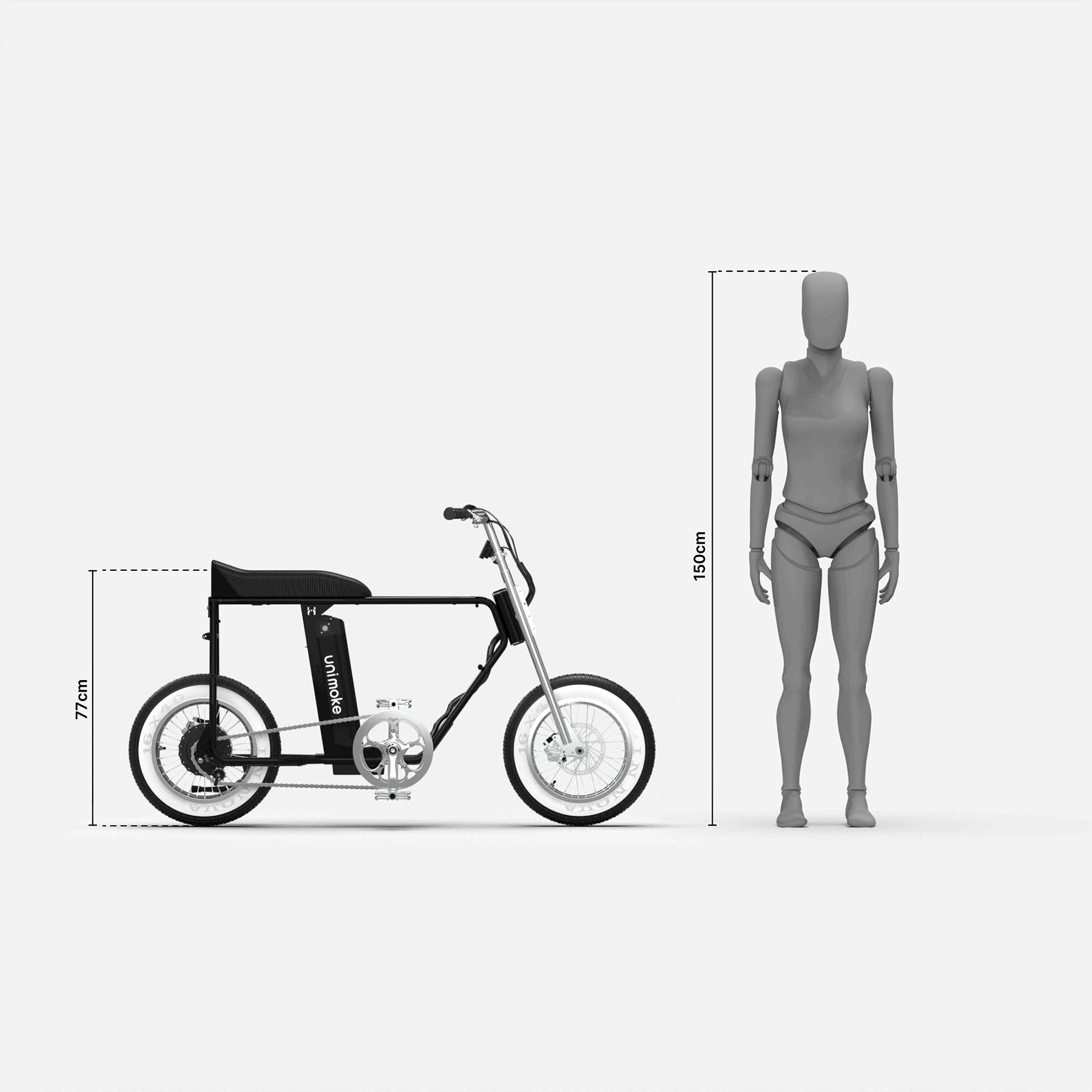minibike 車身較低，適合女性騎乘，方便都市使用。