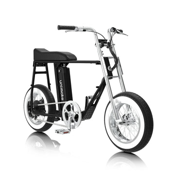 Unimoke minibike 珍珠黑承襲 Urban Drivestyle 經典設計，以 1960 年代迷你摩托為靈感
